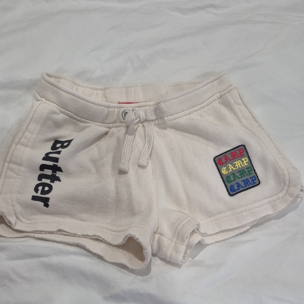 Butter Cream Relaxed Fit Shorts with Elastic Waist